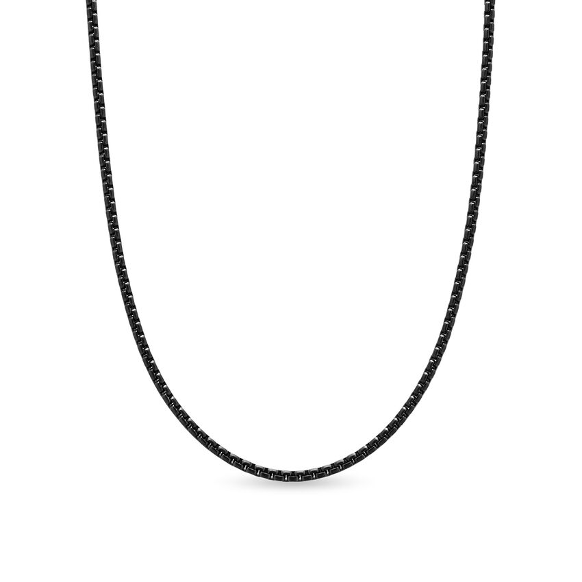 Box Chain Necklace in Stainless Steel, 2.7mm