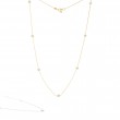 18K Yellow Gold Diamond By The Yard Necklace
