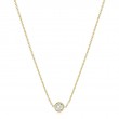 18K Yellow Gold Diamond Necklace
