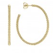 18K  Yellow Gold Hoop Earrings