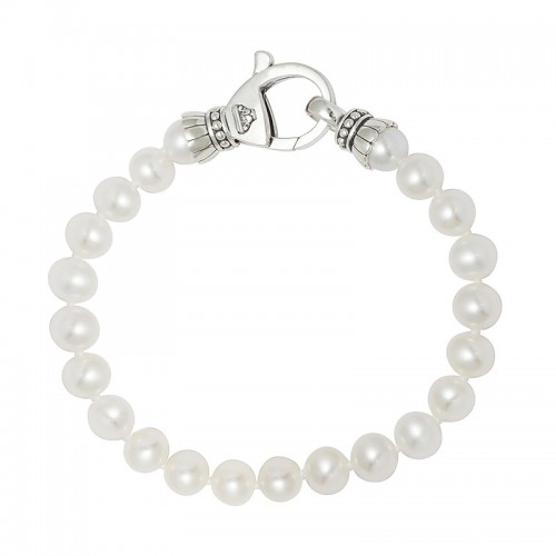 Sterling Silver Lagos Luna Pearl 7-8Mm Fw 7.25