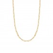 18K Yellow Gold High Polish Paperclip Link Necklace