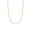18K Yellow Gold Paperclip Link Necklace