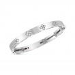 18K White Gold Love in Verona Collection Diamond Bangle