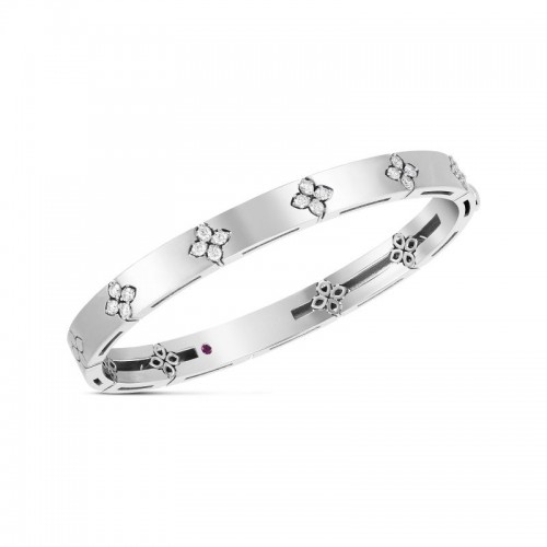 18K White Gold Love in Verona Collection Diamond Bangle - 8882968AWBAX