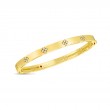 18K Yellow Gold Verona Collection Diamond Bangle