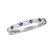 18K White Gold Love in Verona Sapphire and Diamond Bracelet