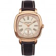 18K Rose Gold Manual Wind 0.33Ctw Dia Flange Silver Roman Gondolo Watch Strap