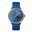 Detrola Watch, 41mm, Blue Rubber Strap
