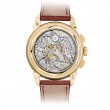18K Yellow Gold 41Mm Manual Wind Grand Complication Silver Dial Brown Gator