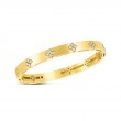 18K Yellow Gold Love in Verona Collection Diamond Bangle