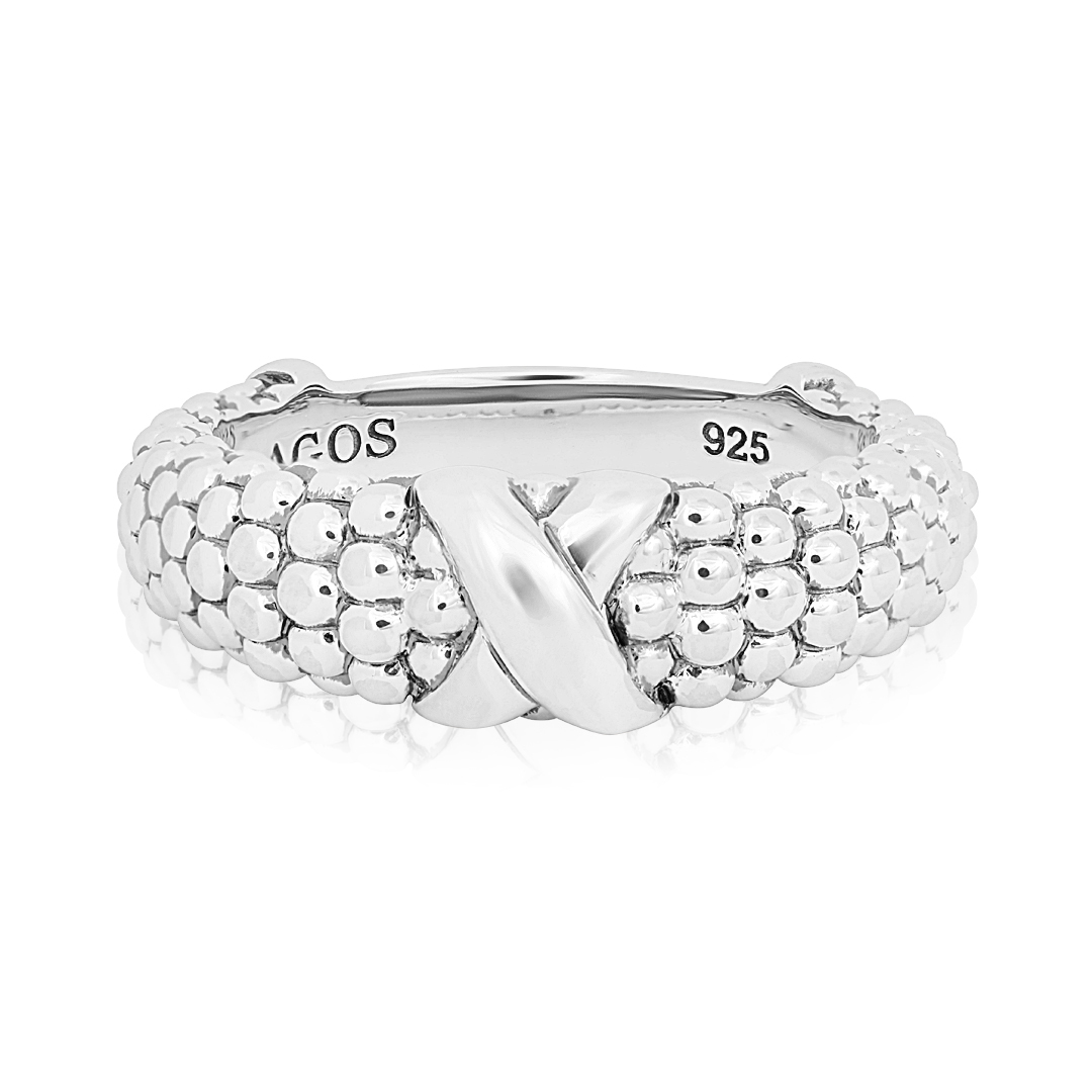 Sterling Silver Lagos Caviar Embrace 