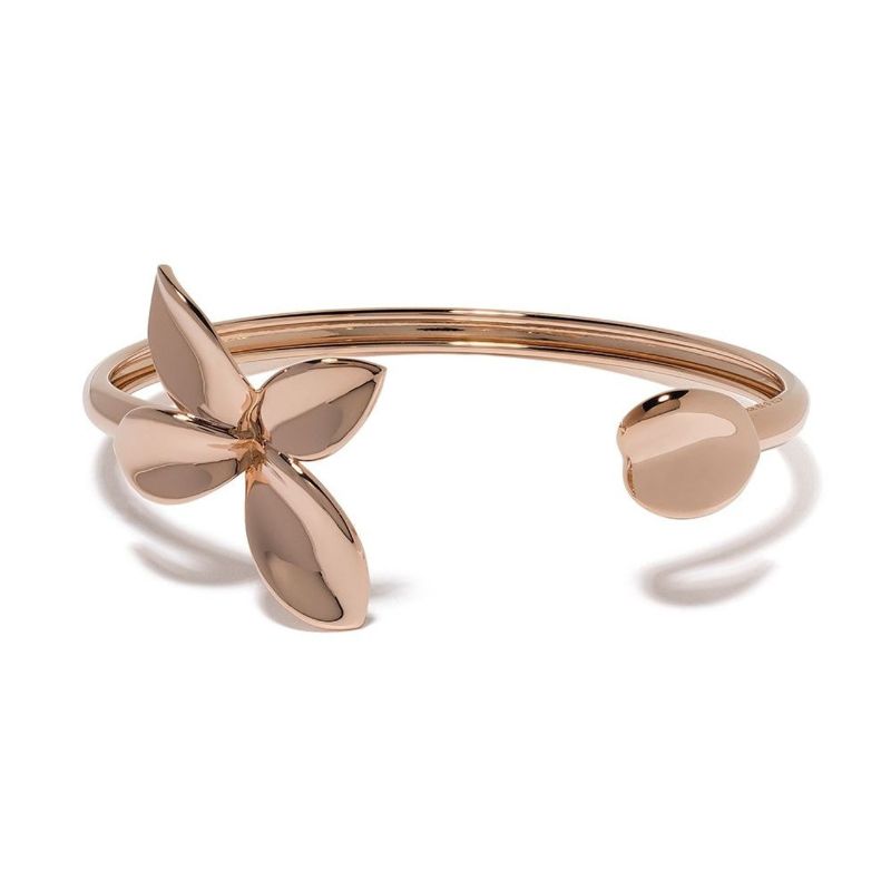 18K Rose Gold Petit Garden Giardini Segreti Collection Flower Bangle