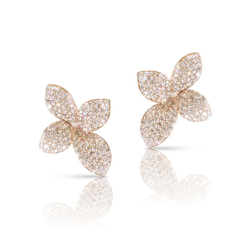 18K White Gold Giardini Segreti Diamond Earrings
