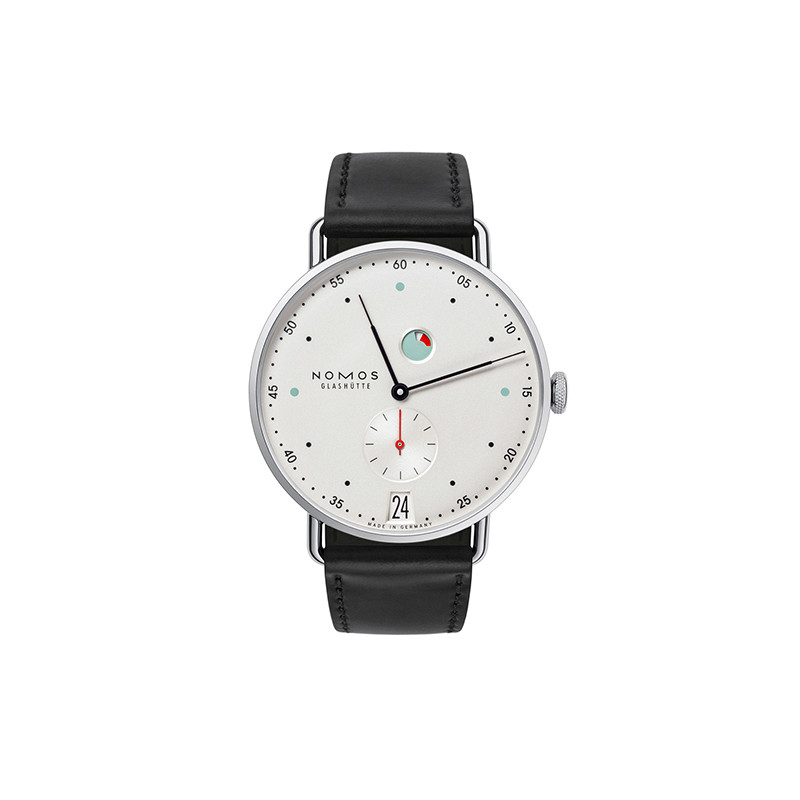Nomos Glashuette Metro Date Power Reserve Watch