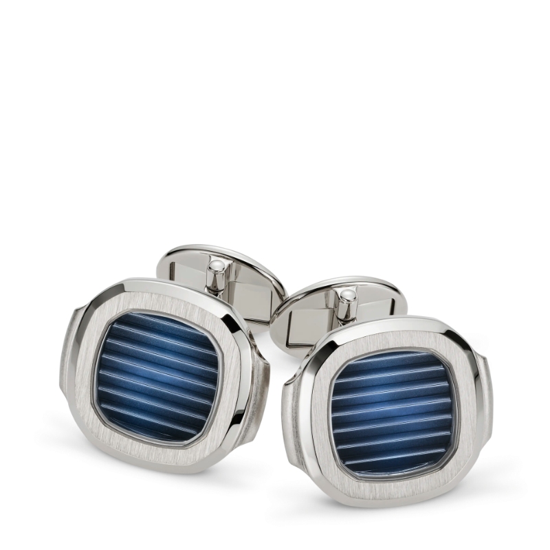 18W PATEK PHILIPPE NAUTILUS BLUE BLACK GRADIENT CUFF LINKS - 3049