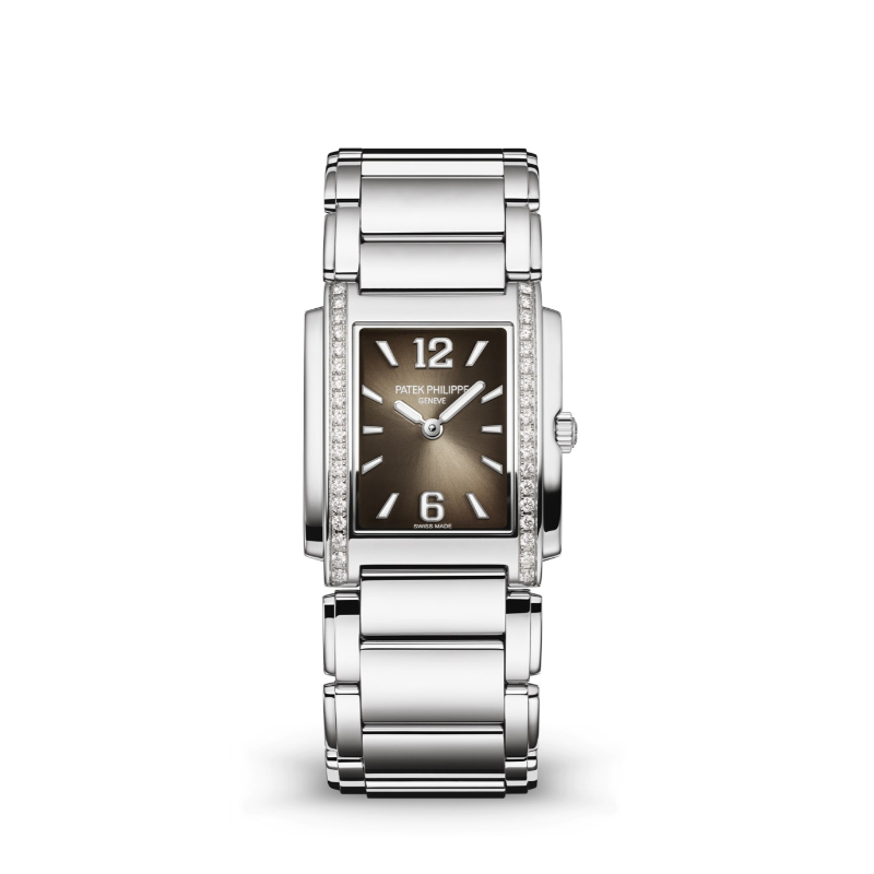 SS PATEK PHILIPPE TWENTY 4 GRAY SUNBURST DIAL - 4910/1200A-010
