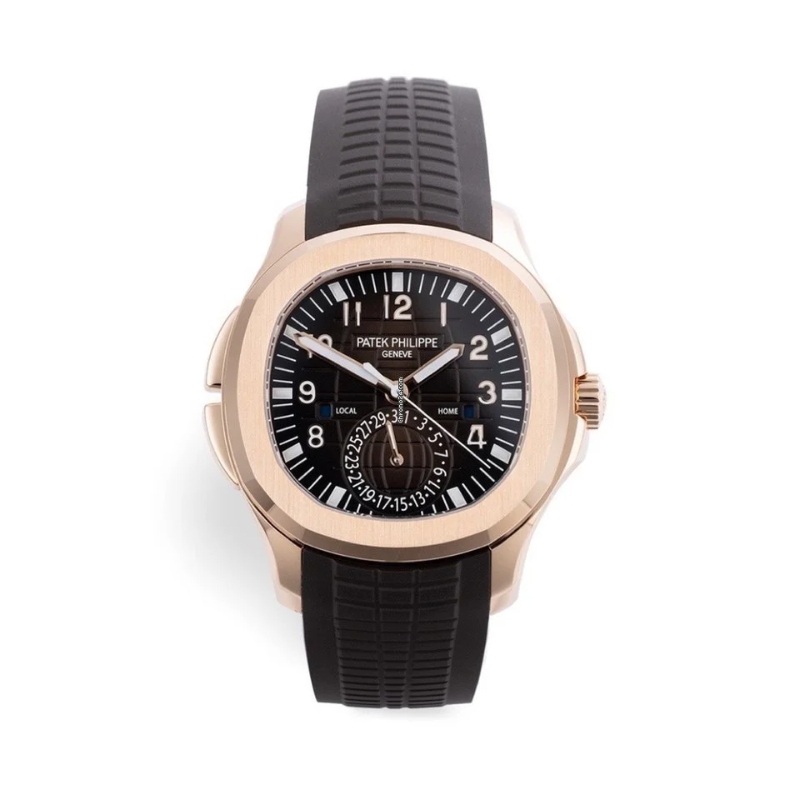 18K Rose Gold 40.8Mm  Auto Aquanaut Travel Time