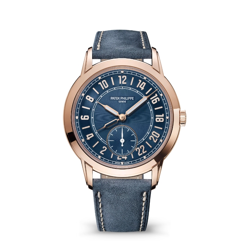 PATEK PHILIPPE CALATRAVA TRAVEL TIME RG BLUE - 5224R-001
