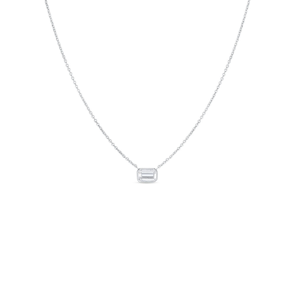 18K Yellow Gold Diamond Dangle Necklace