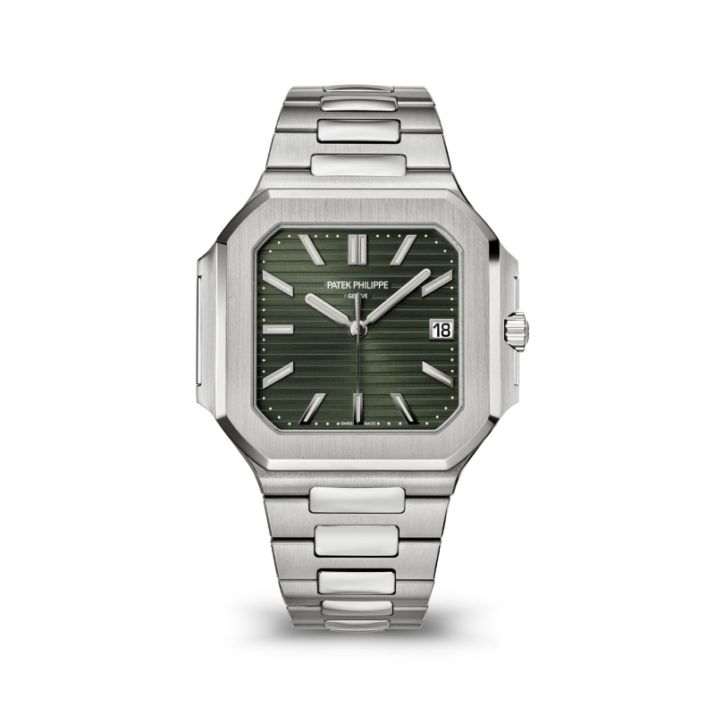Stainless Steel Cubitus Olive Green Watch Bracelet - 5821/1A-001