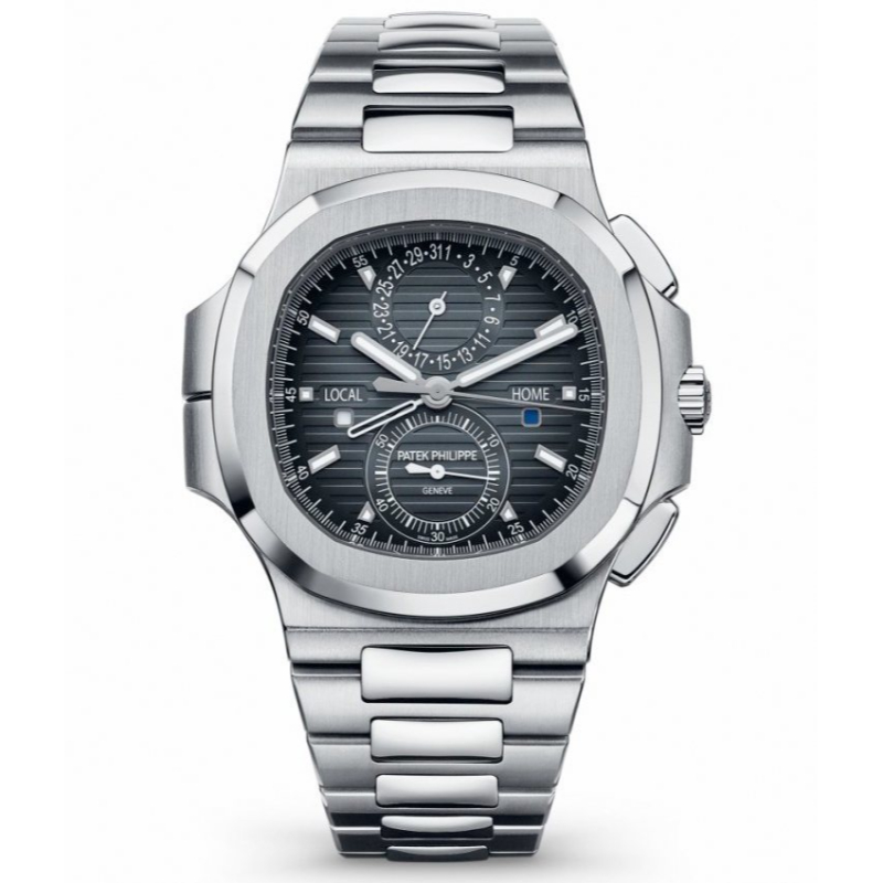 Ss 40Mm Auto Blk/Gry Dial Chronograph Nautilus - 5990/1A-011