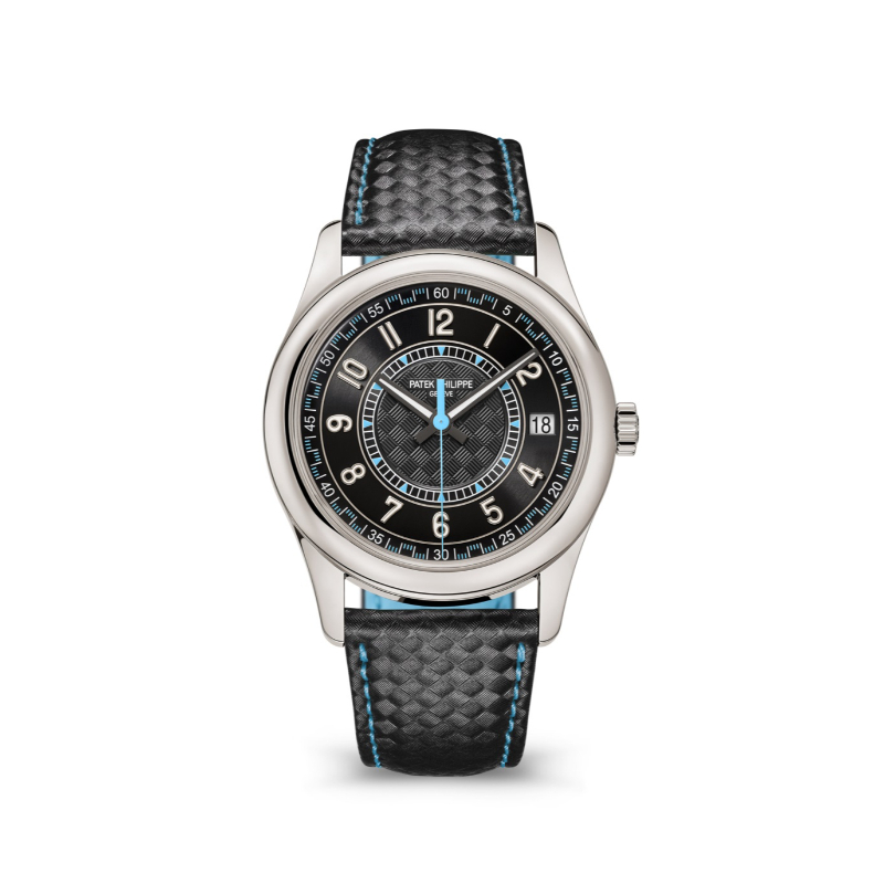 PATEK PHILIPPE CALATRAVA BLACK/SKY BLUE DIAL STRAP - 3313