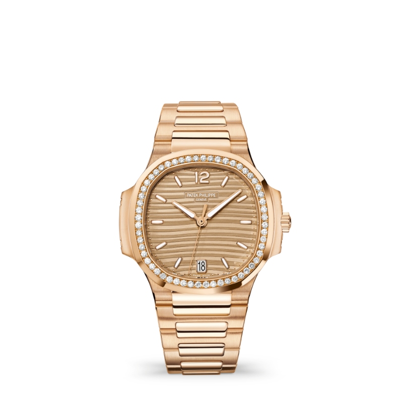 18R PATEK PHILIPPE LADIES NAUTILUS WATCH DIA BEZEL - 7118/1200R-010