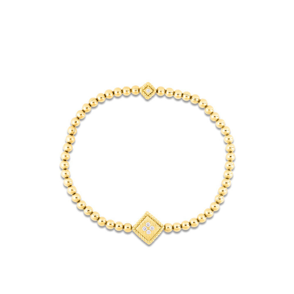 18K Rose Gold Venetian Princess Collection Stretch Bracelet