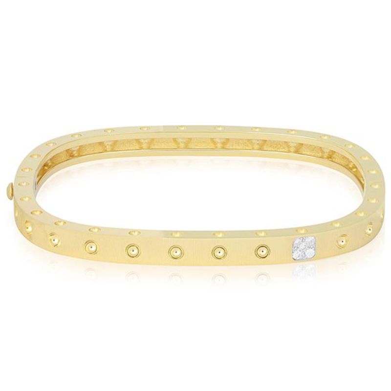 18K Yellow and White Gold Pois Moi Collection Bangle