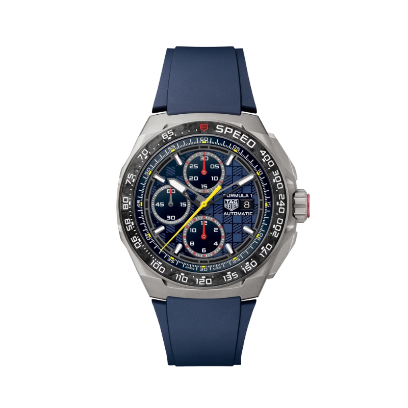 TAG HEUER FORMULA 1 CHRONOGRAPH 44MM TITANIUM RED BULL BLUE STRAP