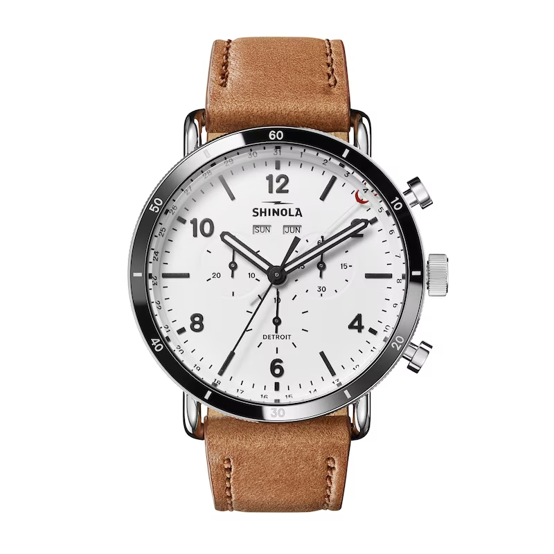 Canfield Sport 45mm, Bourbon Leather Strap - S0120141501