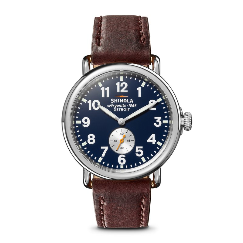 Runwell 41MM, Leather Strap Watch - S0120224035