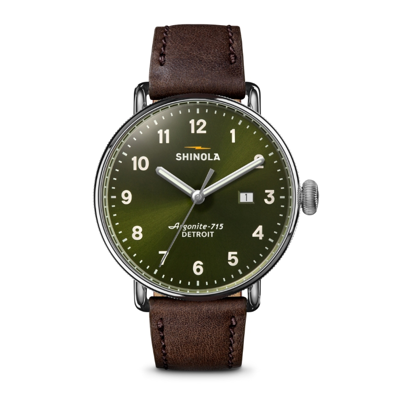 Canfield Watch, 43mm Calfskin Strap - S0120307786
