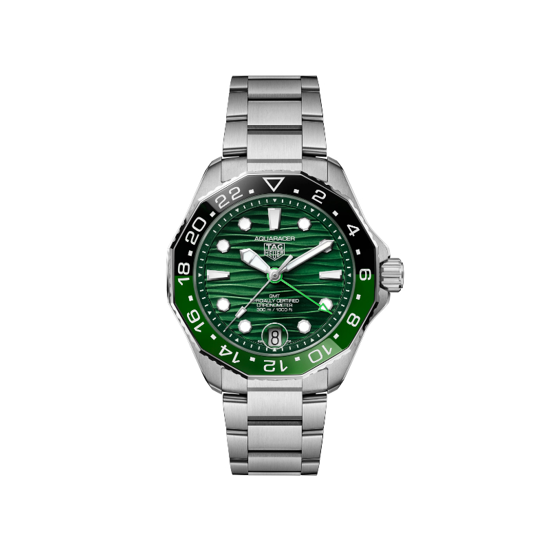 TAG HEUER 42MM AQUARACER 300 AUTO GREEN BRACELET