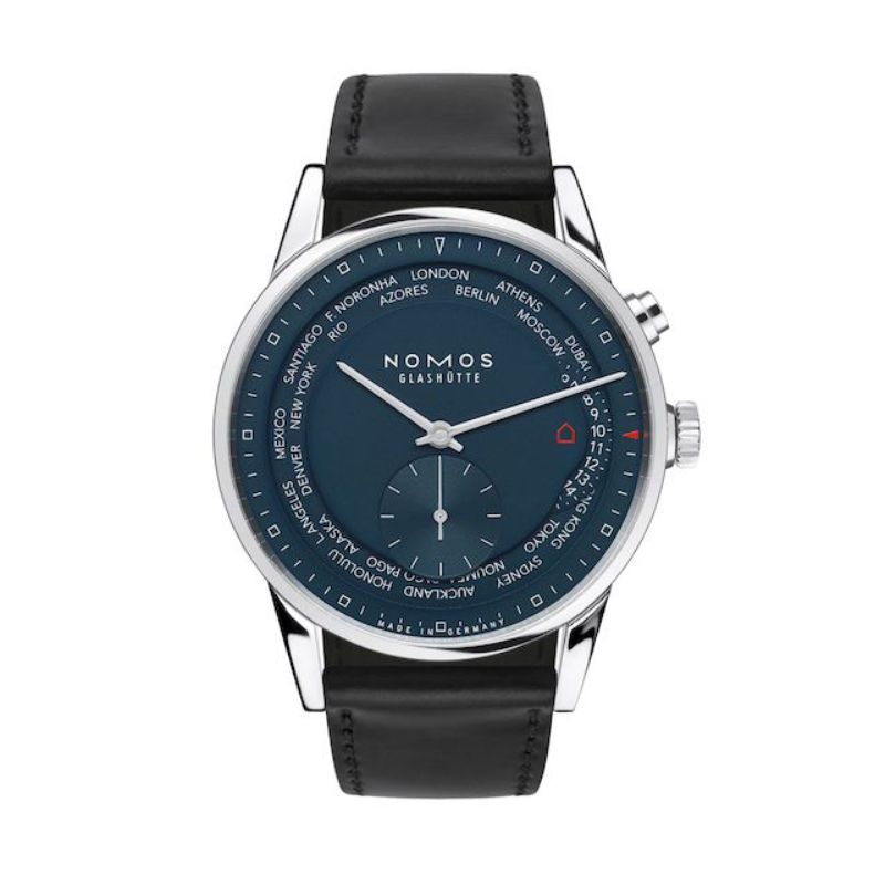 NOMOS Glashütte Zürich World Time Midnight Blue Watch - 807