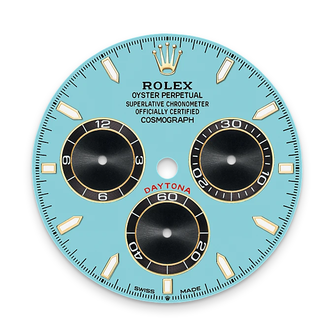 Turquoise blue dial
